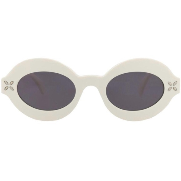 New! Alaïa White Oval Sunglasses AA0059S 002, Authentic - Picture 7 of 16